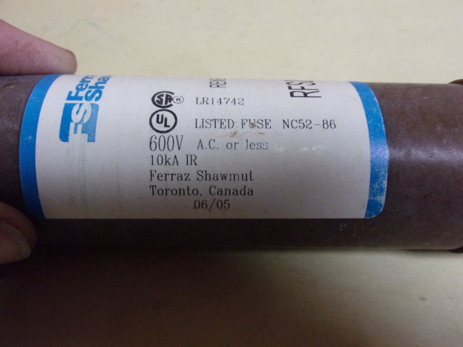 Ferraz Shawmut Renewable Fuse RF200Amp , used