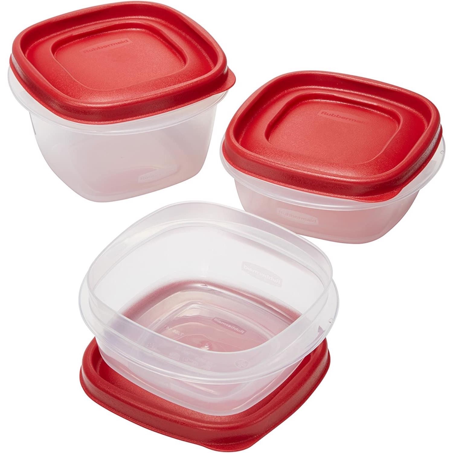 Rubbermaid White Food Storage Container Set 3 pk