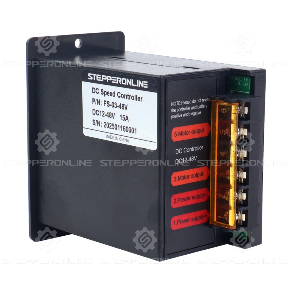 STEPPERONLINE AC Motor Speed Controller 250W 12-48VDC for Variable Speed Motor