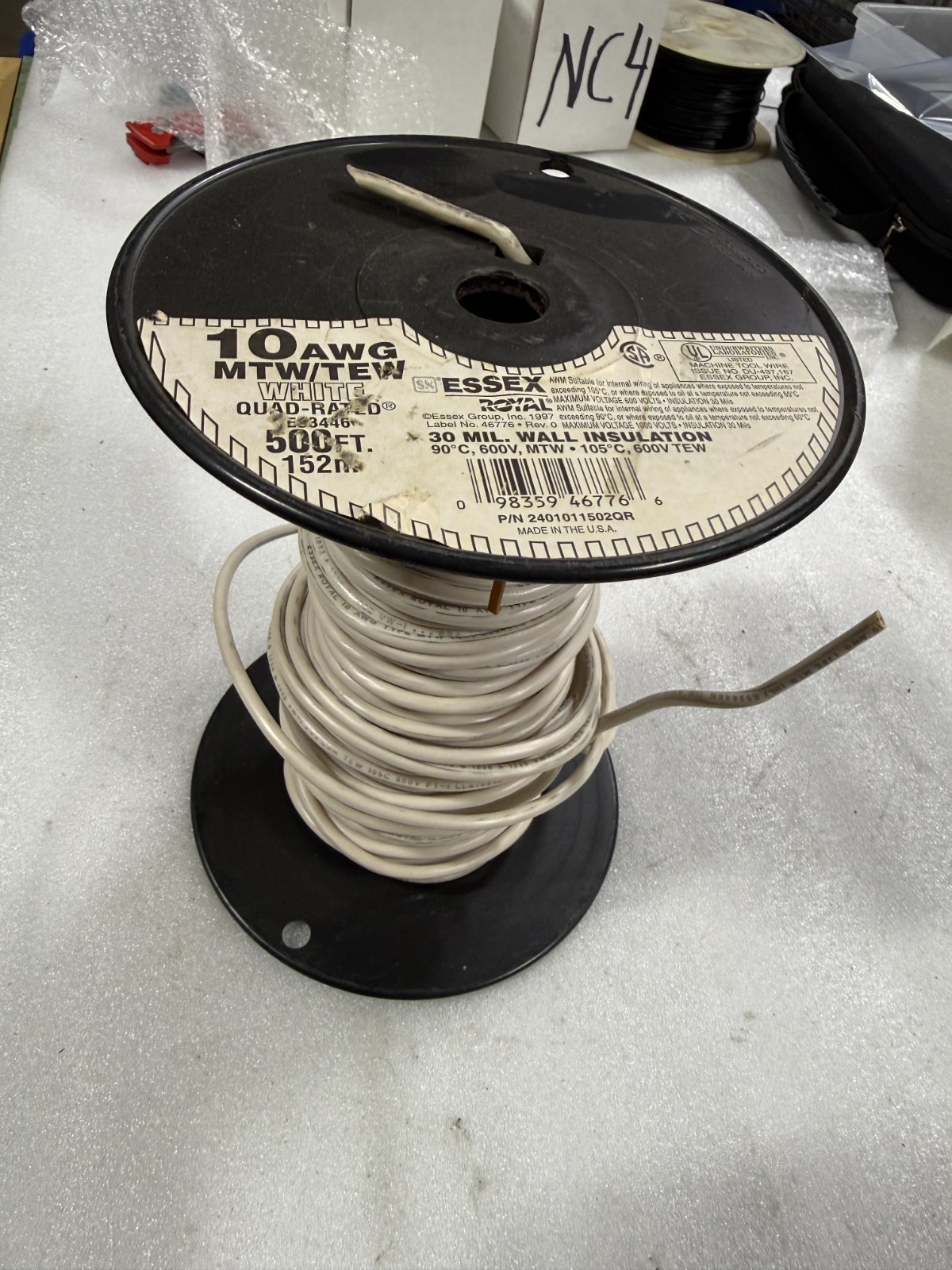 10AWG MTW/TEW WHITE_100FT – ITEM#592