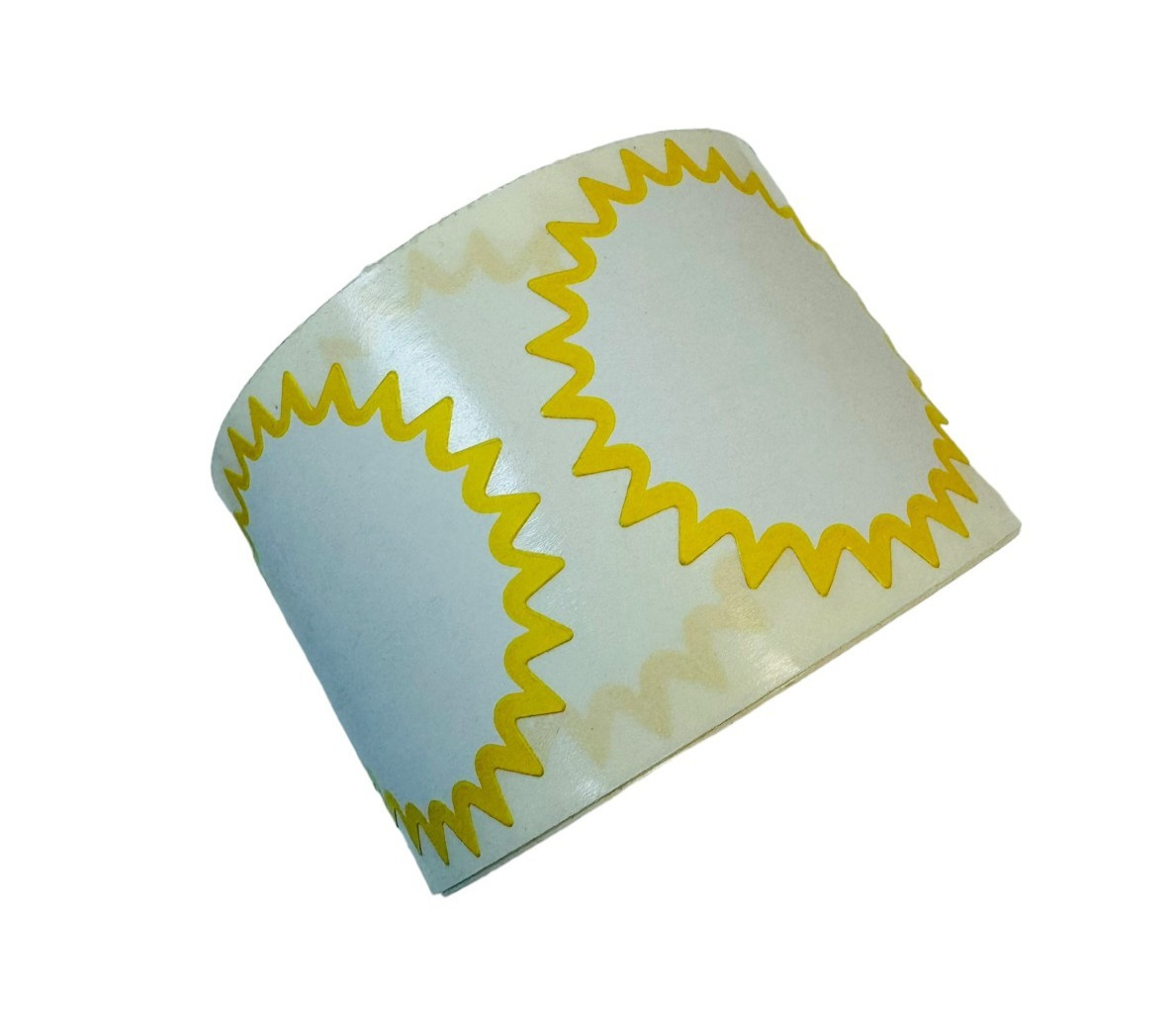 Direct Thermal Zebra 2″ Starburst Labels Red, Yellow, Green Border 1500 Total