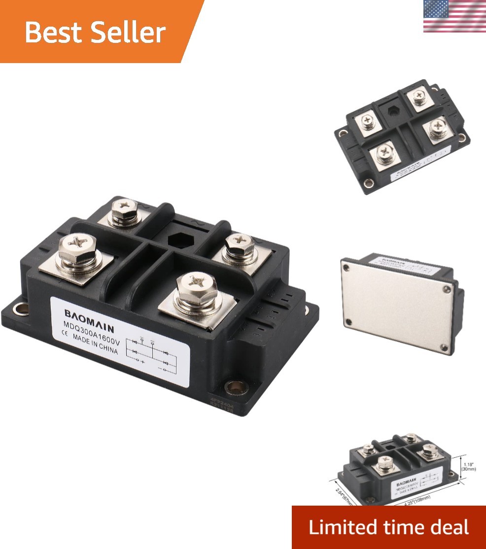 Bridge Rectifier , 300A 1600V Full Wave Diode Module Single Phase