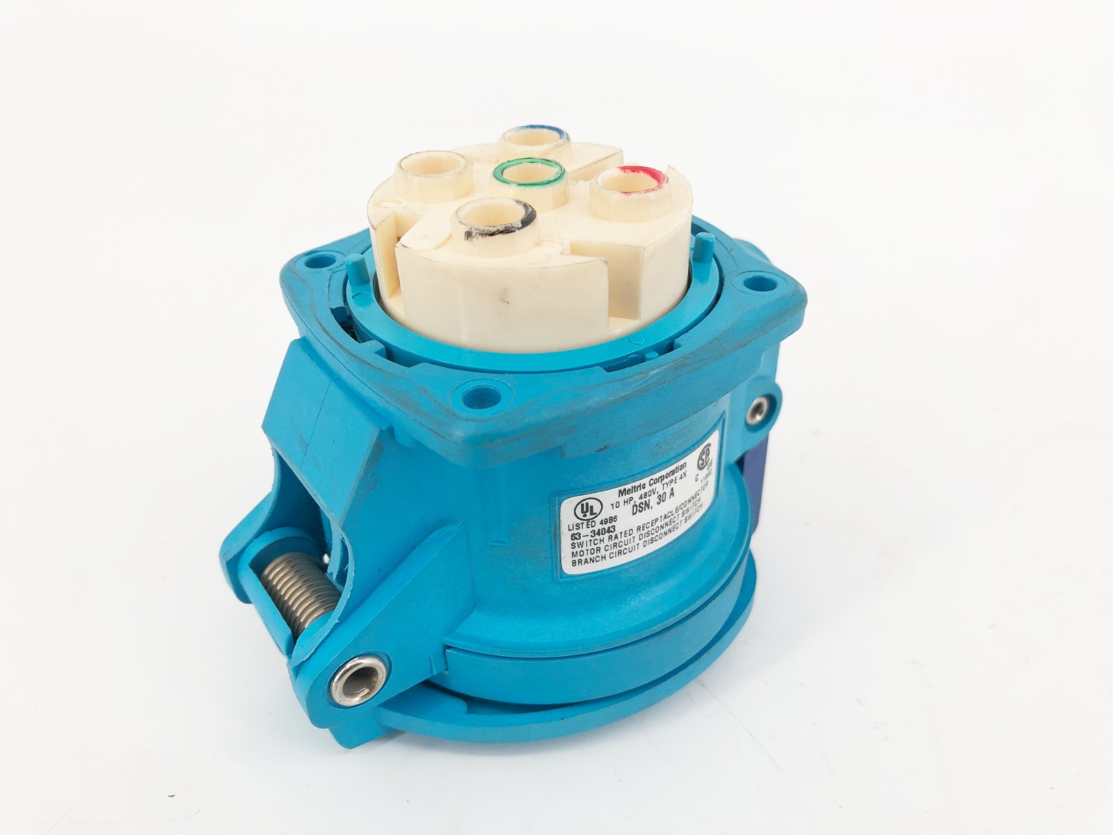 New Meltric 63-34043 Switch Rated Receptacle DSN30 480V 30A – No Box