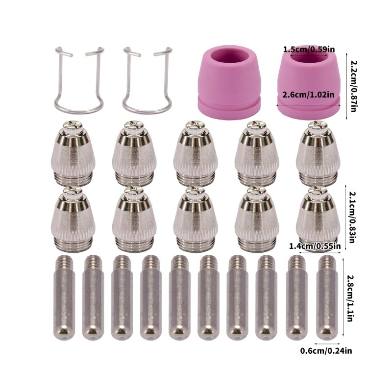High Heating Conductivity Welding Nozzle Set Strong for Continuous Operation