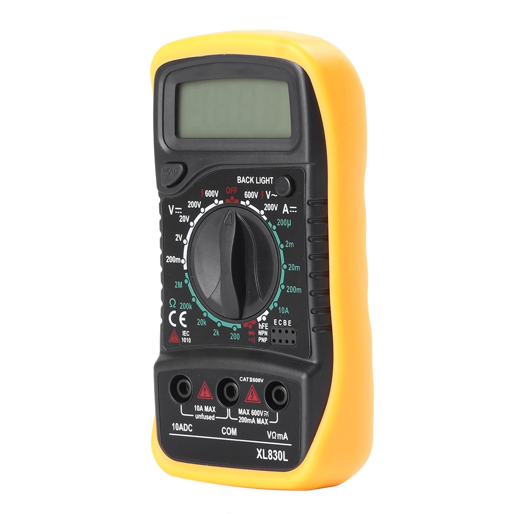 Digital Multimeter AC DC Voltmeter Ammeter Ohmmeter Volt Tester Meter XL830L