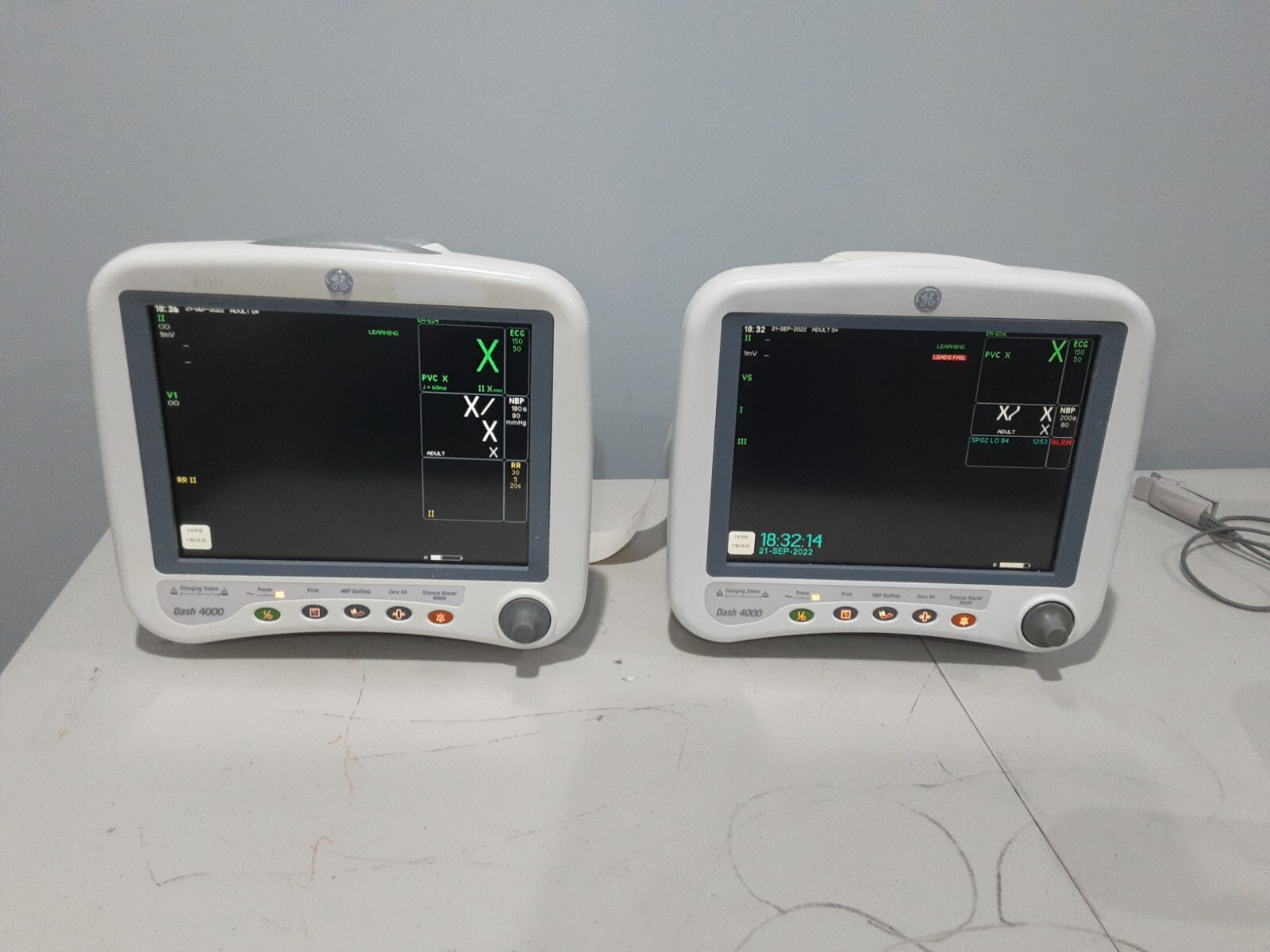 GE Dash 4000 . Set of 2 Monitor MASSIMO p02 and soft 7.2 with 2 IBP and Co2