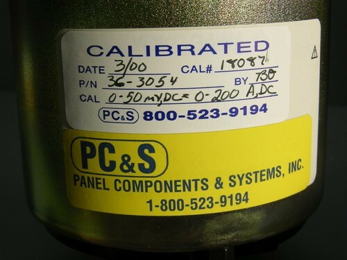 Yokogawa DB-40 0-200 DC Amps Panel Mount Ammeter 4″D Calibrated 3/00