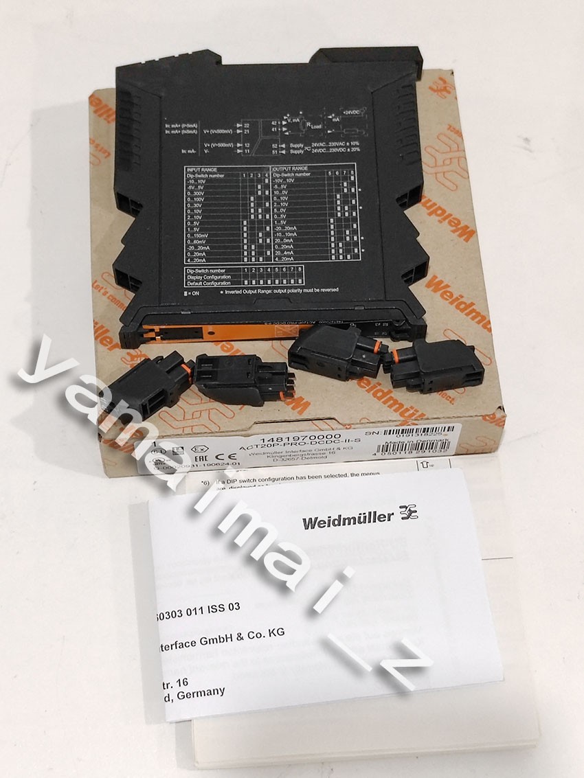 1481970000 ACT20P-PRO DCDC II-S NEW Weidmuller Isolator ACT20P-PRO DCDC II-S
