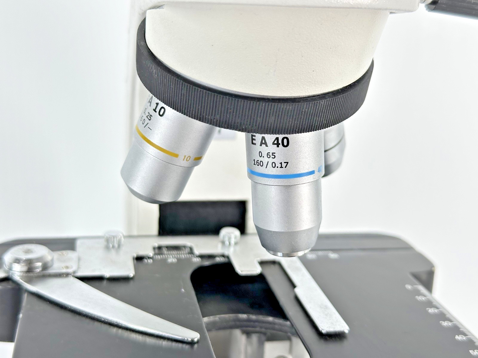Unbranded Compound Laboratory Microscope EA 4x 10x 40x 100x Objectives