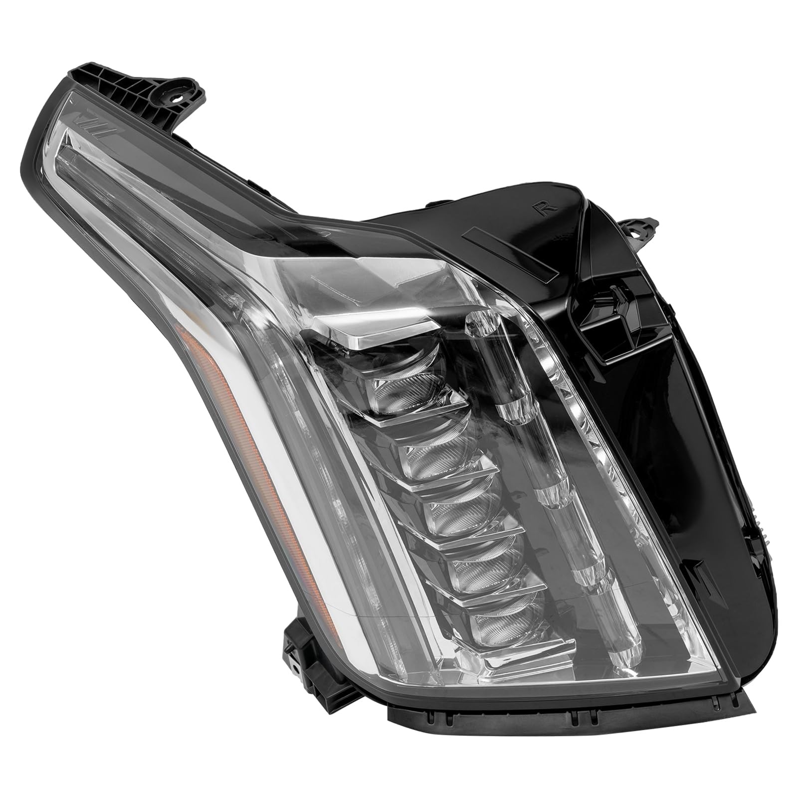 For 2015-2020 Cadillac Escalade Right LED DRL Headlight Assembly Black 84580183
