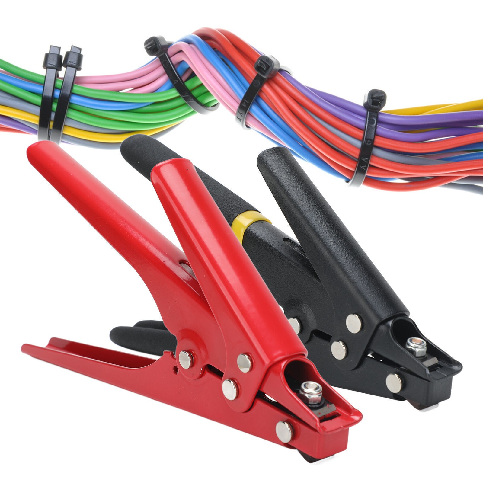 Portable Nylon Cable Tie Gun Adjustable Tension Plastic Zip Tie Fastening