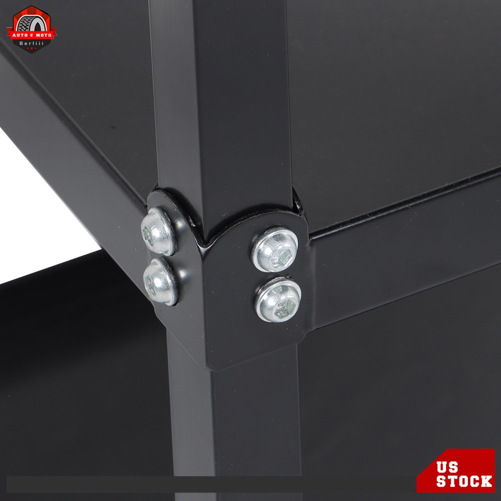 3-layers Av Cart Rolling Projector Cart Shelf Laptop Printer Storage Cabinet