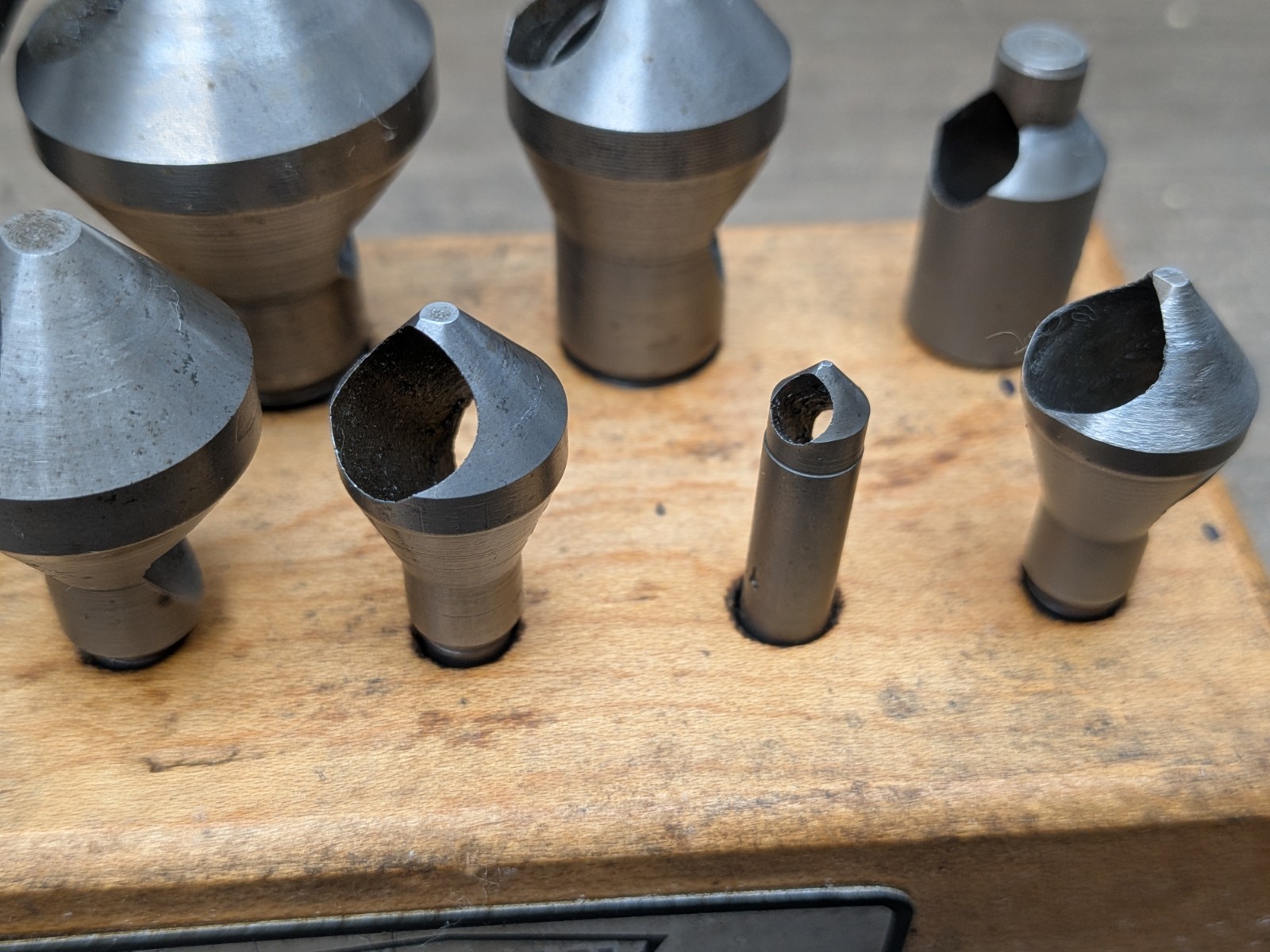 WELDON 82° HSS ZERO FLUTE PILOT COUNTERSINKS CS8-1 TO CS48, 11pc, USA MADE