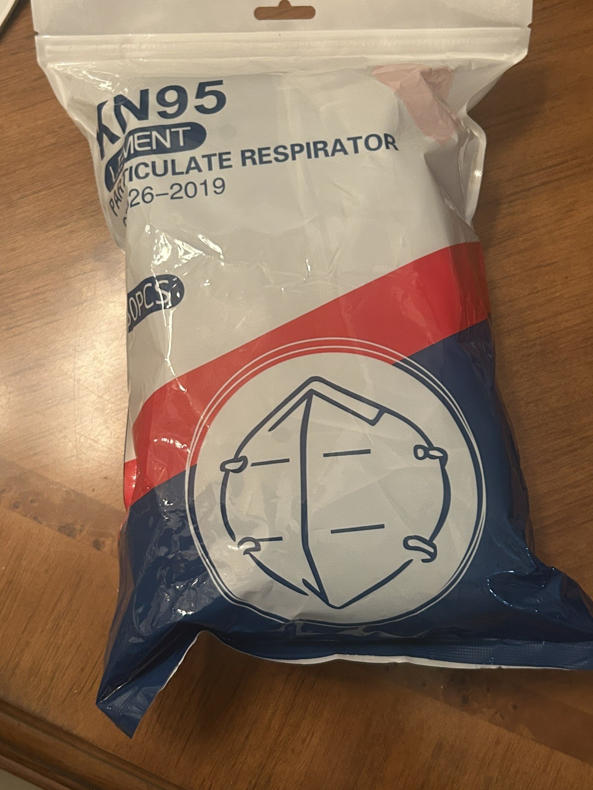 KN95 Lement Particulate Respirator 50 Black Masks GB2626-2019 FACTORY SEALED
