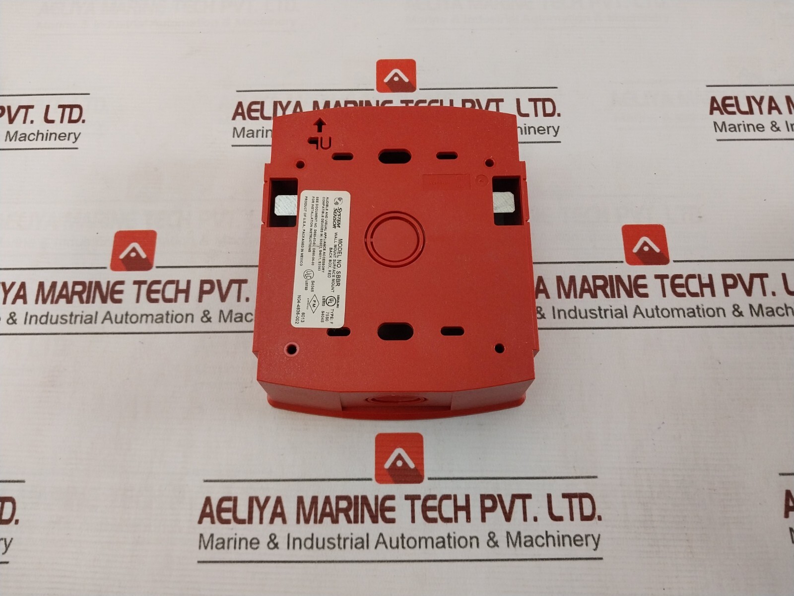 System Sensor SBBR Wall-Mount Surface-Mount Back Box, Red