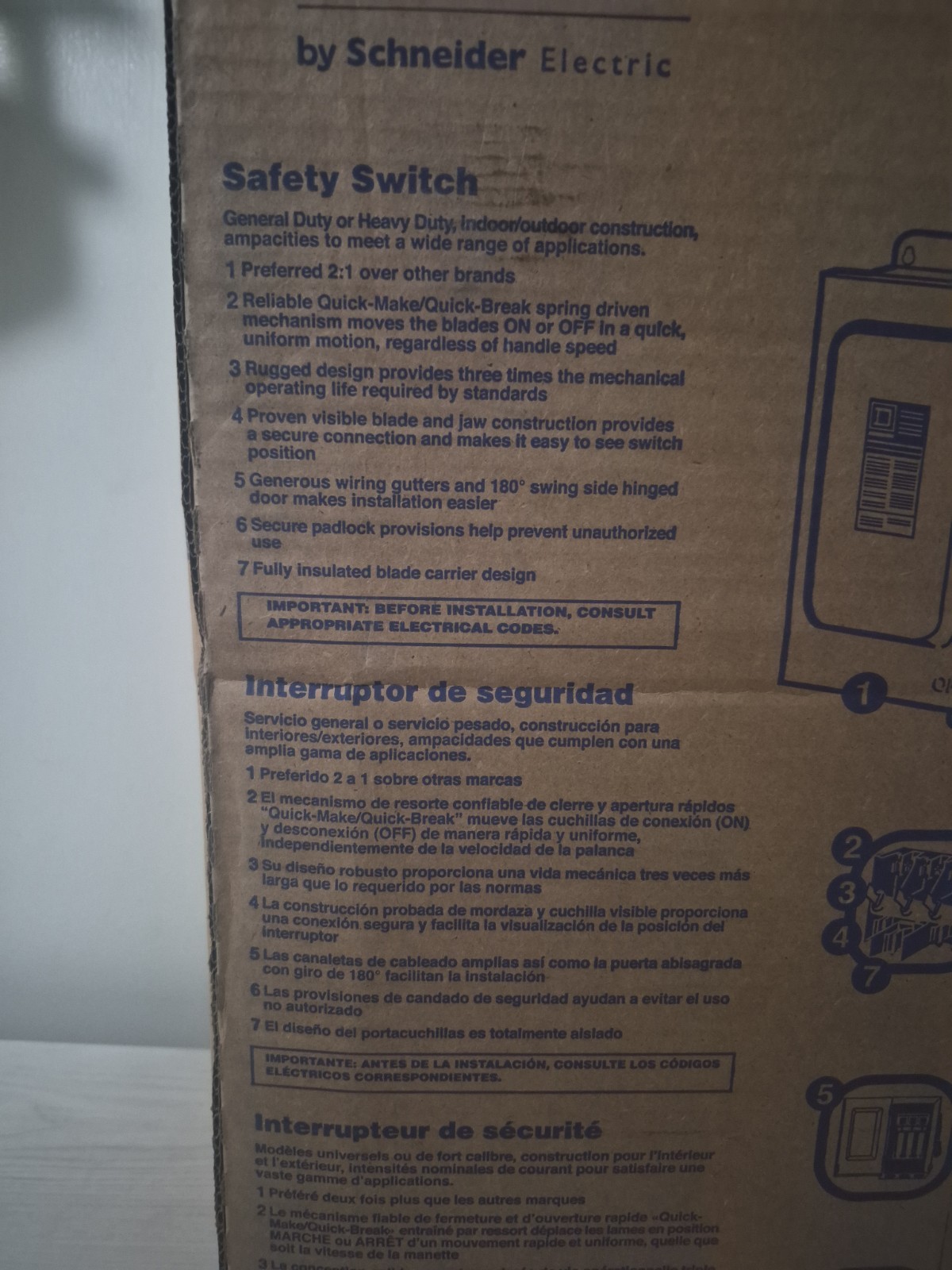 H323NRB Square D 100 Amp 240V 3P 4W Fusible Nema 3R Rated Disconnect