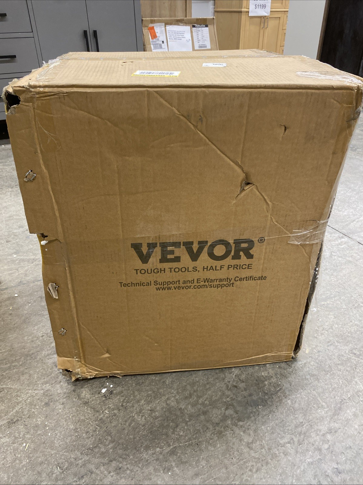 VEVOR 12-Gal Flammable Safety Cabinet SS-559 Yellow Fireproof Storage