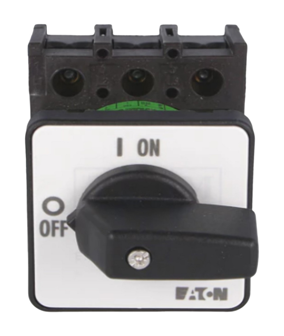 Eaton P1‑32 EZ Switch Disconnector 32A 3P On Off Black Thumb Grip Center Mount
