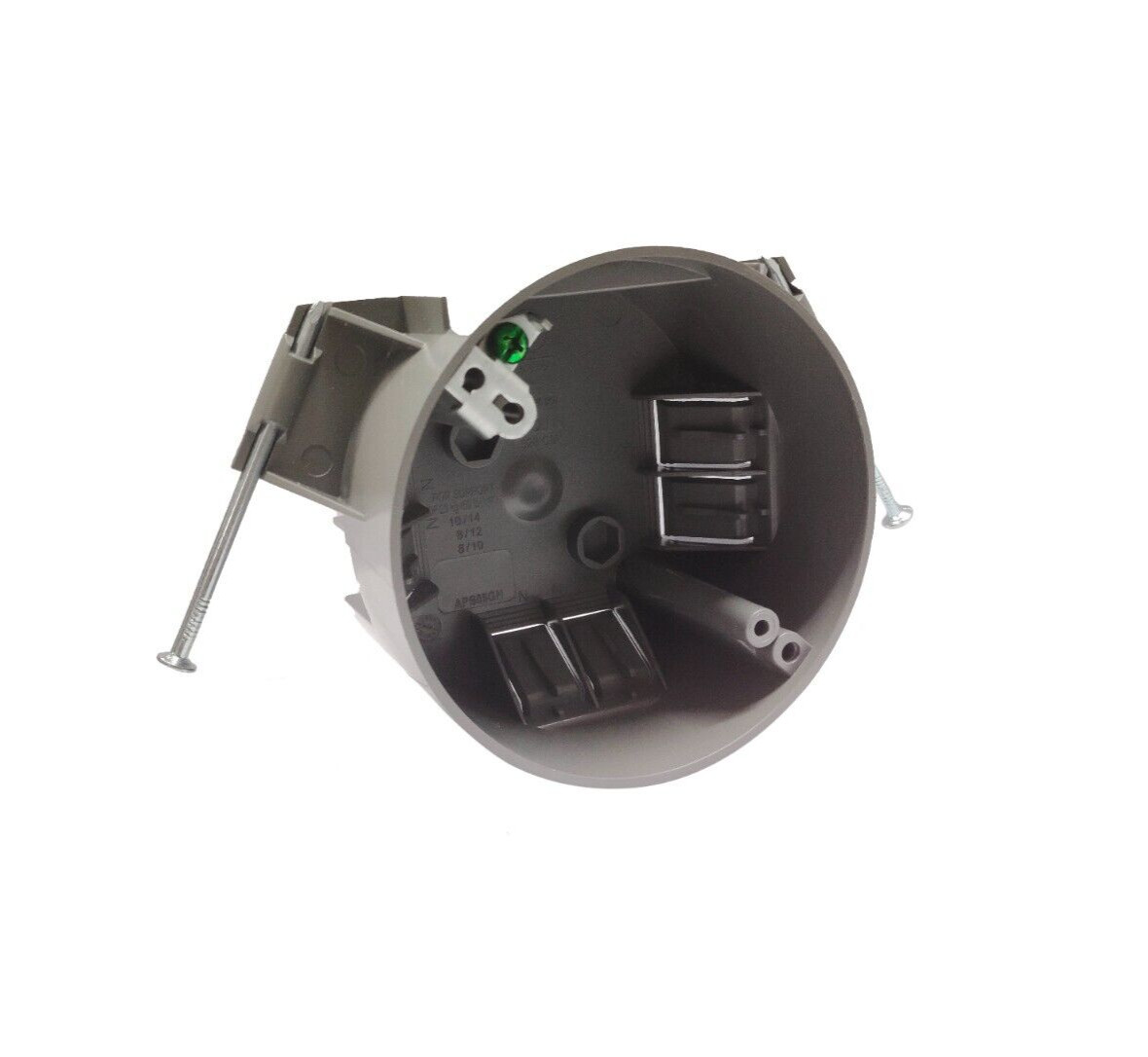 25-Pack 4 inch Round Electrical Ceiling Box w/Grounding 20 Cu In ETL Certified