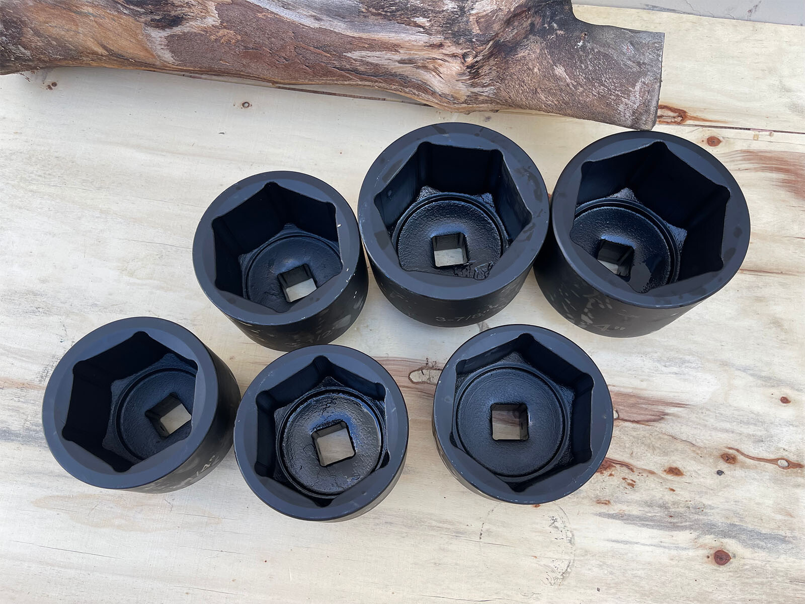 6 Pcs 1″ Dr. SAE Jumbo Deep Shallow Impact Socket Set 6pt 3-1/4″ – 4″ Sockets