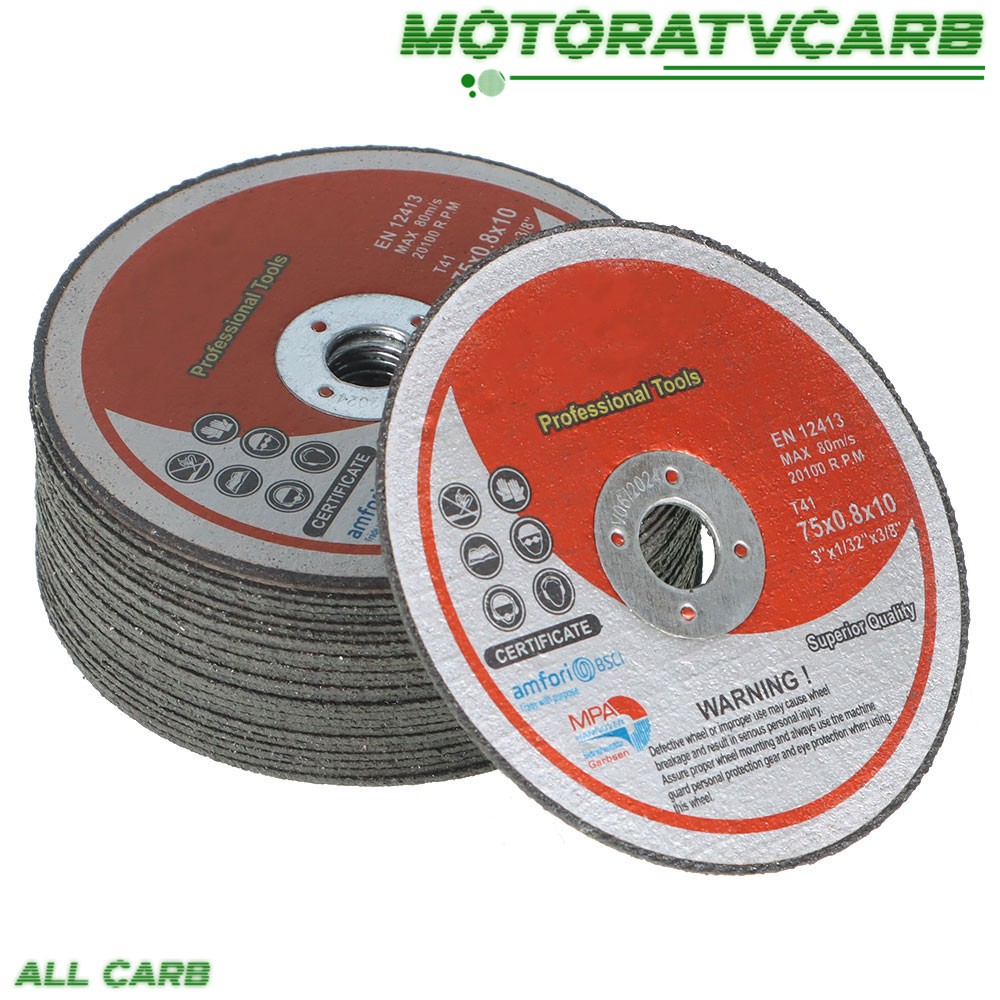ALL-CARB 25× 3″× 1/32″× 3/8″ Cut-off Wheel Metal & Stainless Steel Cutting Discs