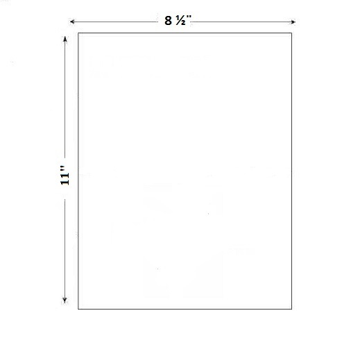 25 8.5″ X 11″ Full Sheet Shipping Labels PLS Brand