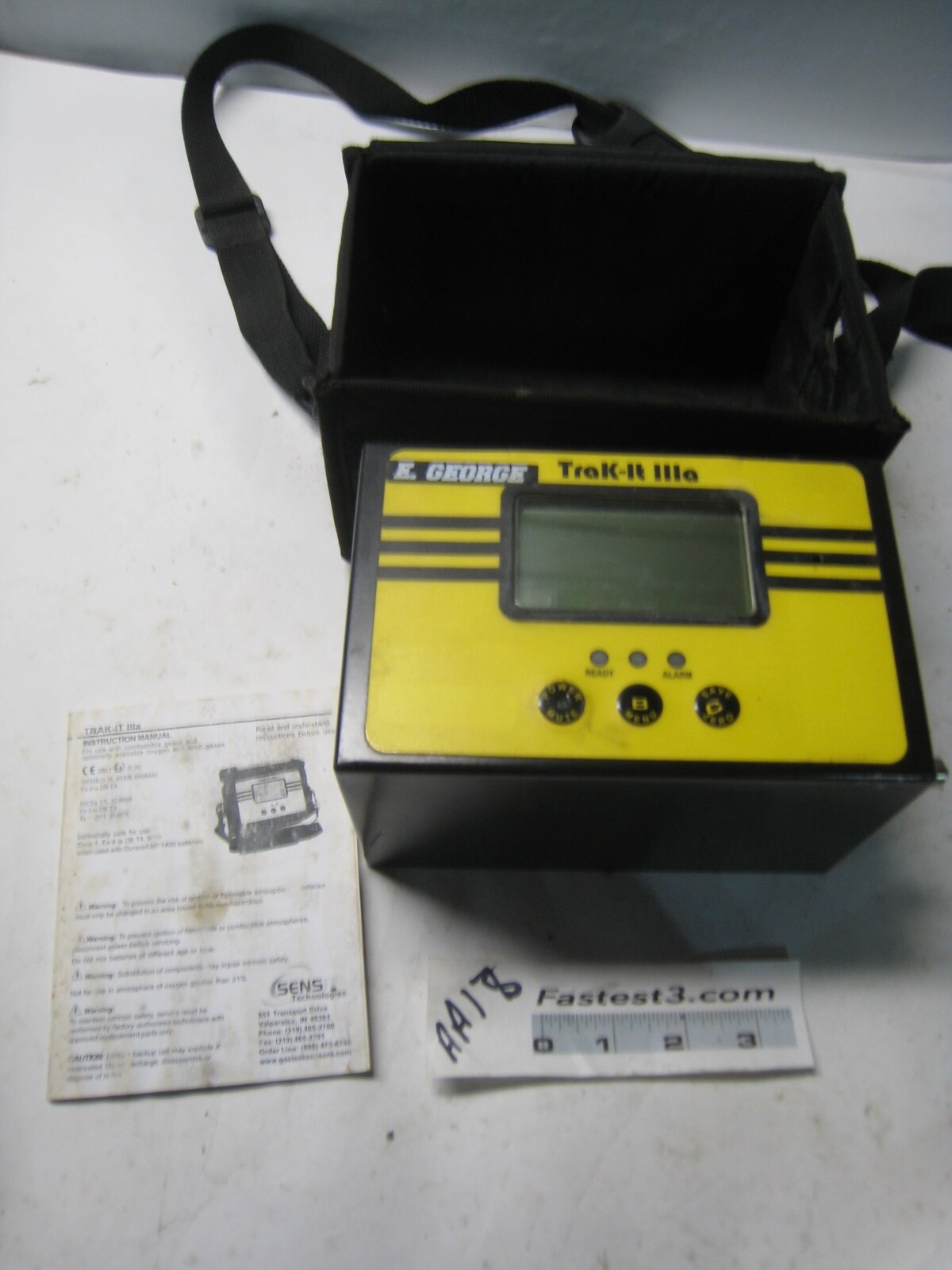 SENSIT Trak-It 111 lll IIIa 4-Gas Combustible Gas Indicator leak detector 44 078