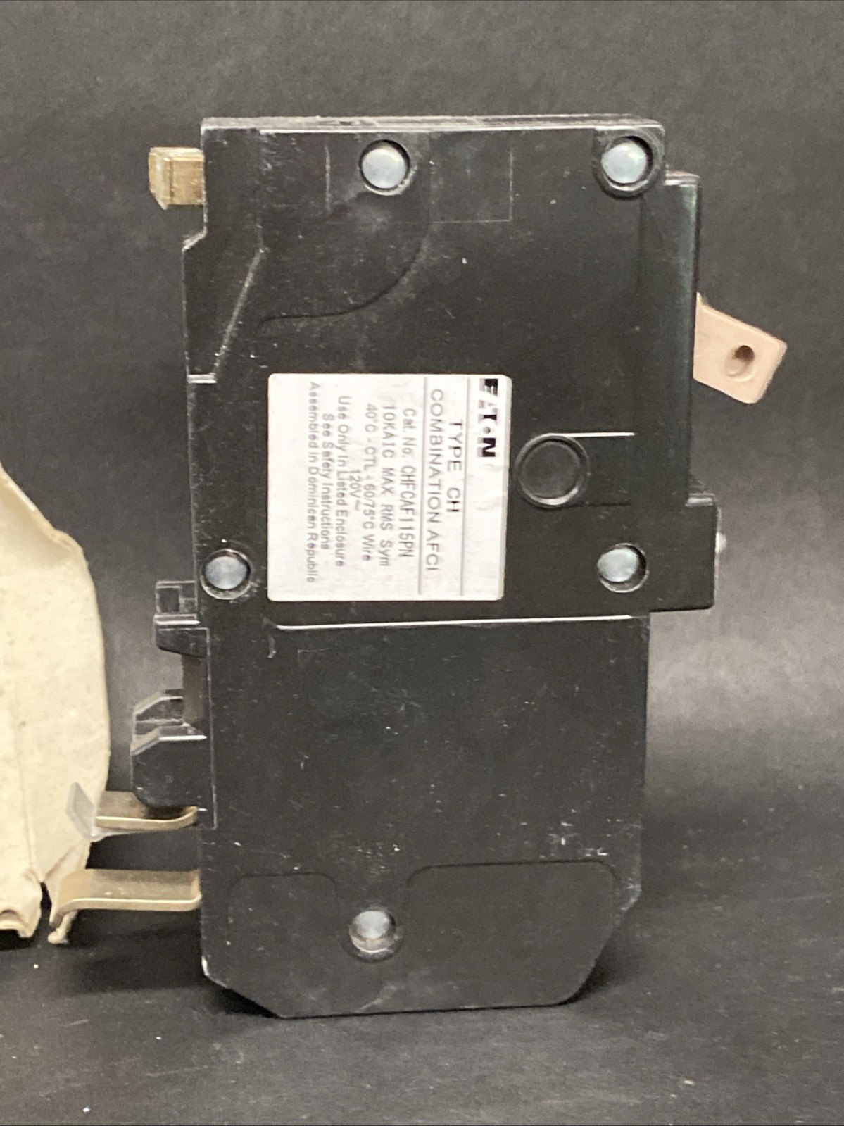 Eaton CHFCAF115PN 15A Plug-On Neutral Circuit Breaker Open Box YM