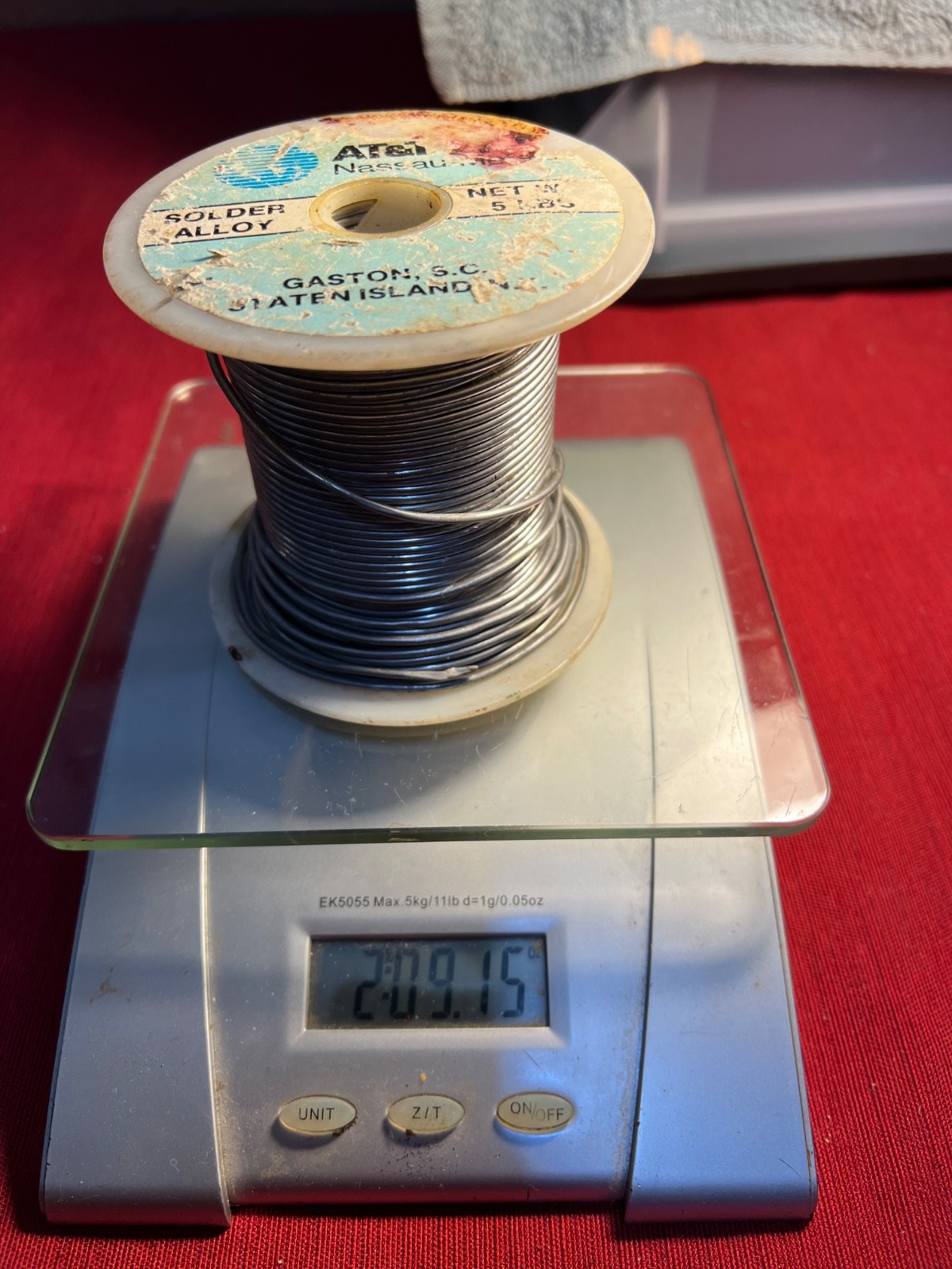 AT&T NASSAU Metals SOLDER 2.9 lbs ALLOY Western Electric Vintage