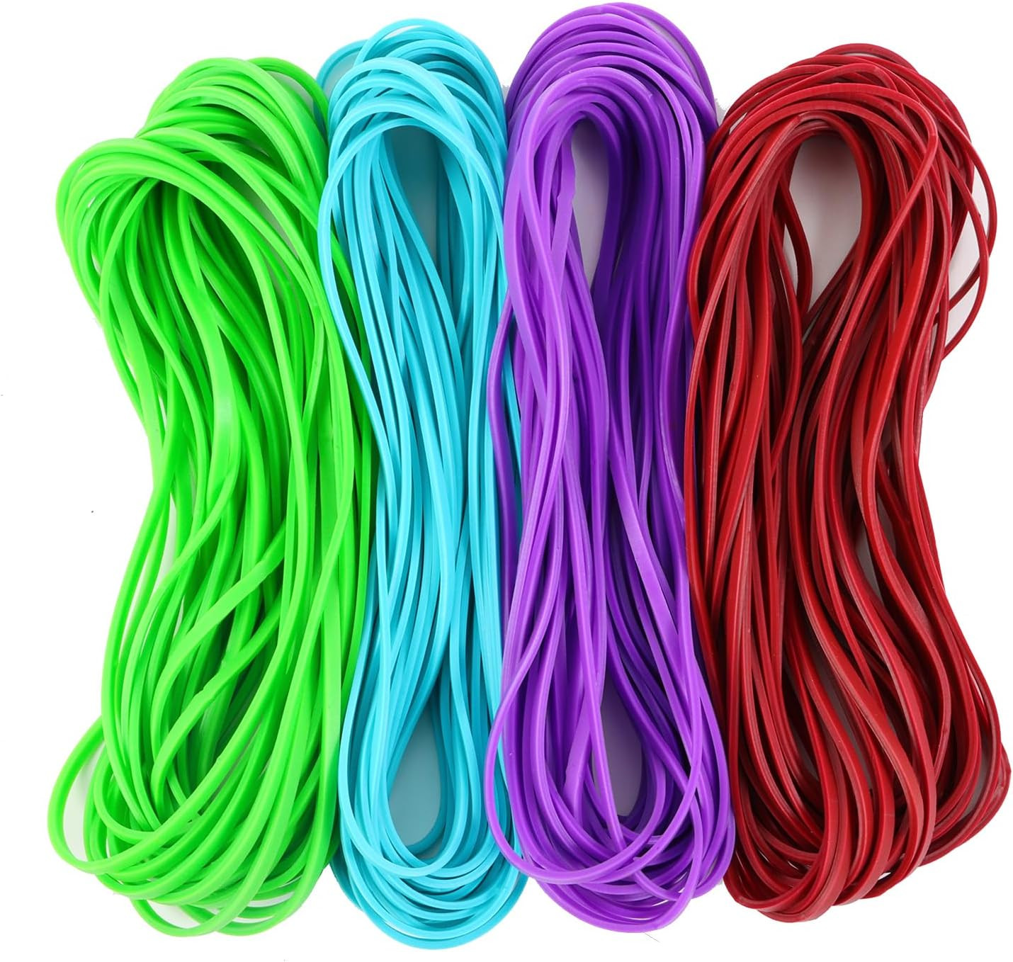Large Heavy Duty Rubber Bands – 120 Pcs, 7X1/8 Inches, Assorted Colors, Office &