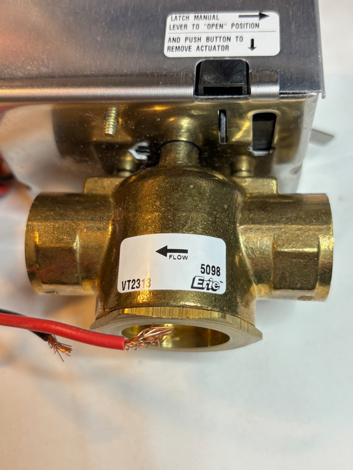 Erie AG13A02A Actuator 24V, 6.5W, Class 2 with 7/8″ Sweat Connection