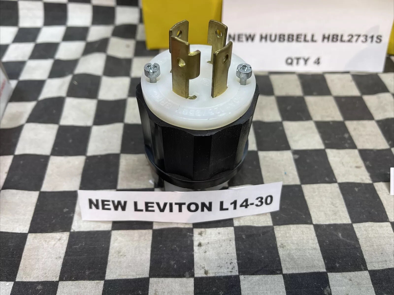 HUBBELL HBL2731S L530-P LEVITON L14-30 L5-30 HBL2321 L5-30R x 5-15P, LOT OF 10