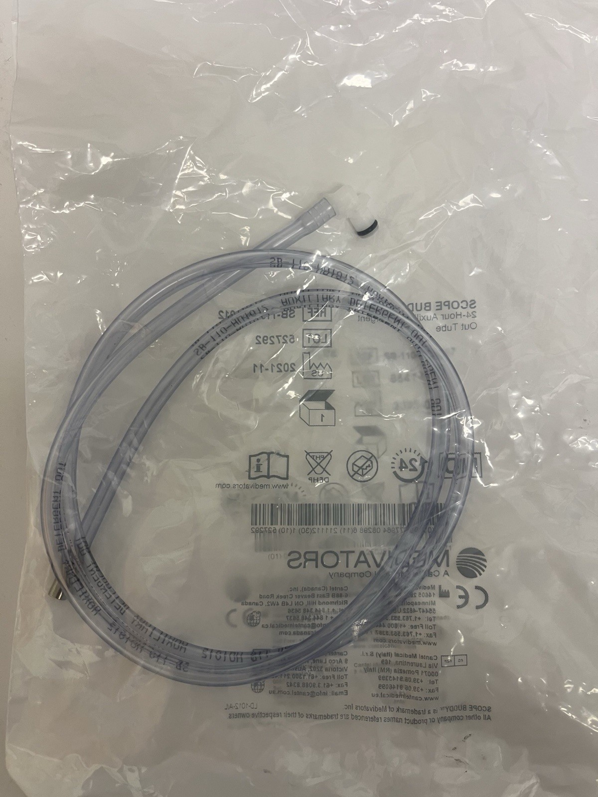 Medivators Scope Buddy Plus 24-Hour Auxiliary Detergent Out Tube SB-110-HU1012