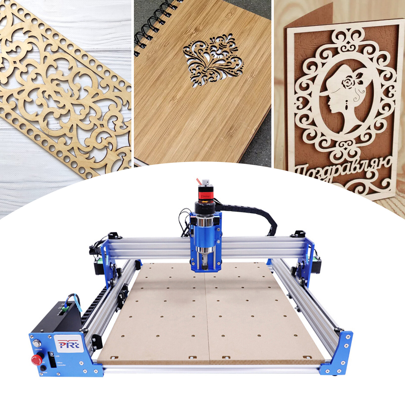 Industrial 3-Axis 4040 Wood Carving Milling CNC Router Engraver Cutting Machine
