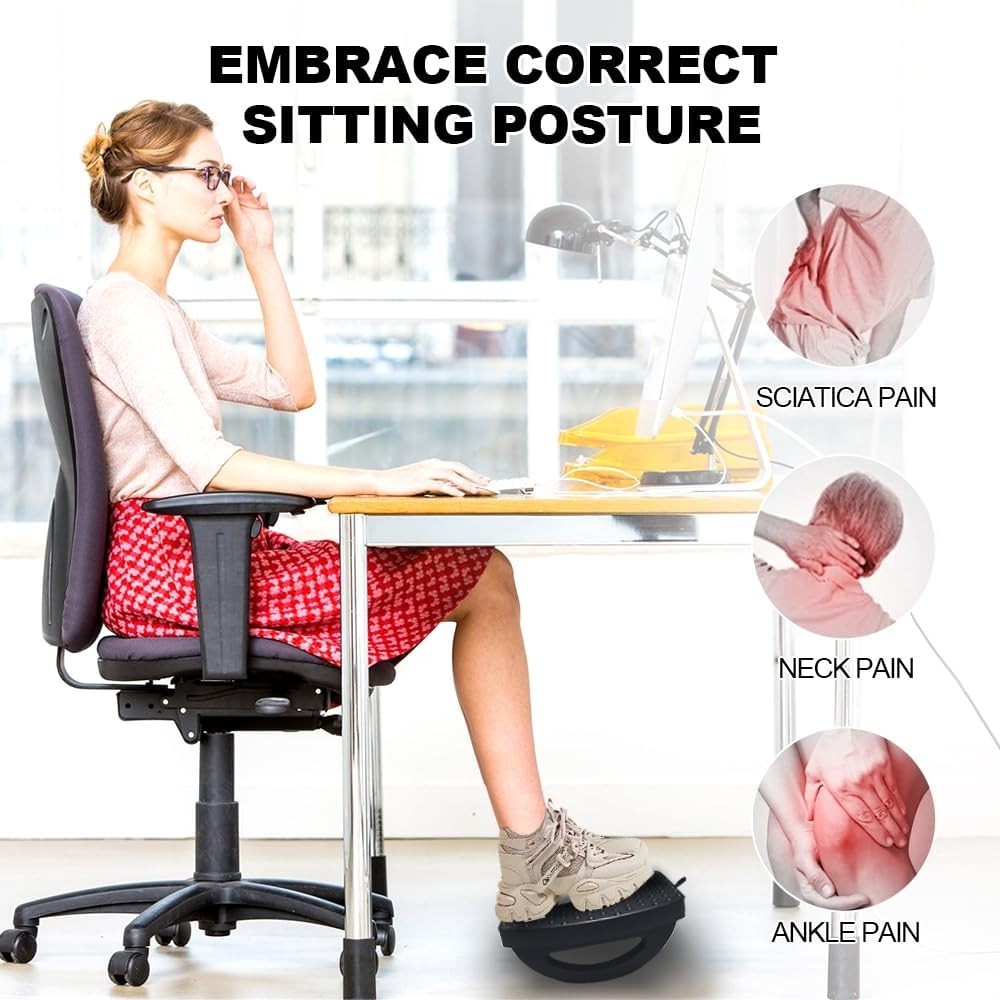 Under Desk Footrest, Foot Rest for Under Desk at Work, Ergonomic Foot Stool