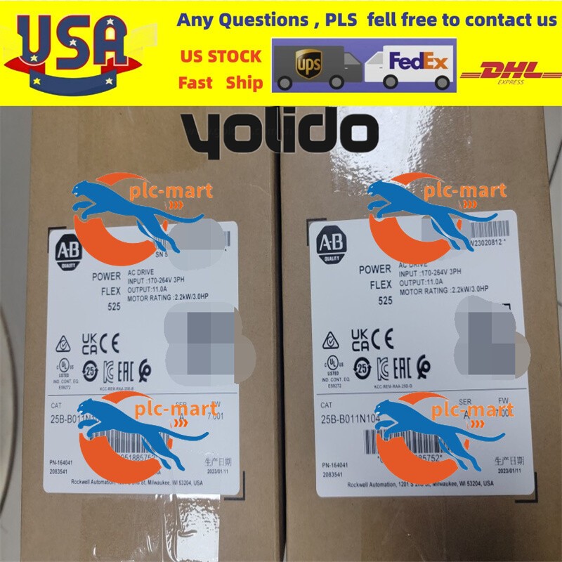 new in box Allen-Bradley 25B-B011N104 525 2.2kW 3Hp AC Drive 25BB011N104