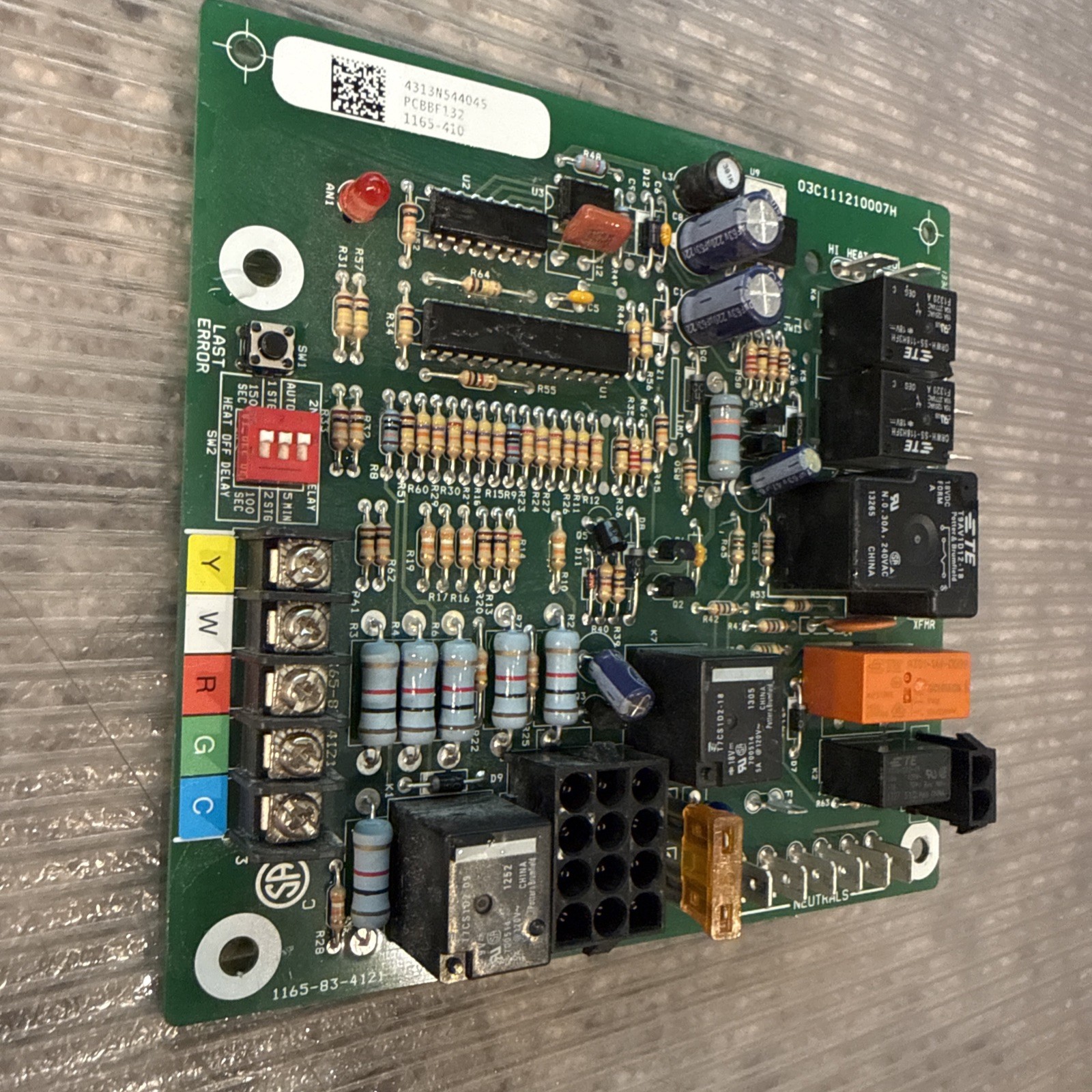 Goodman PCBBF132 OEM Furnace Control Circuit Board 1165-410