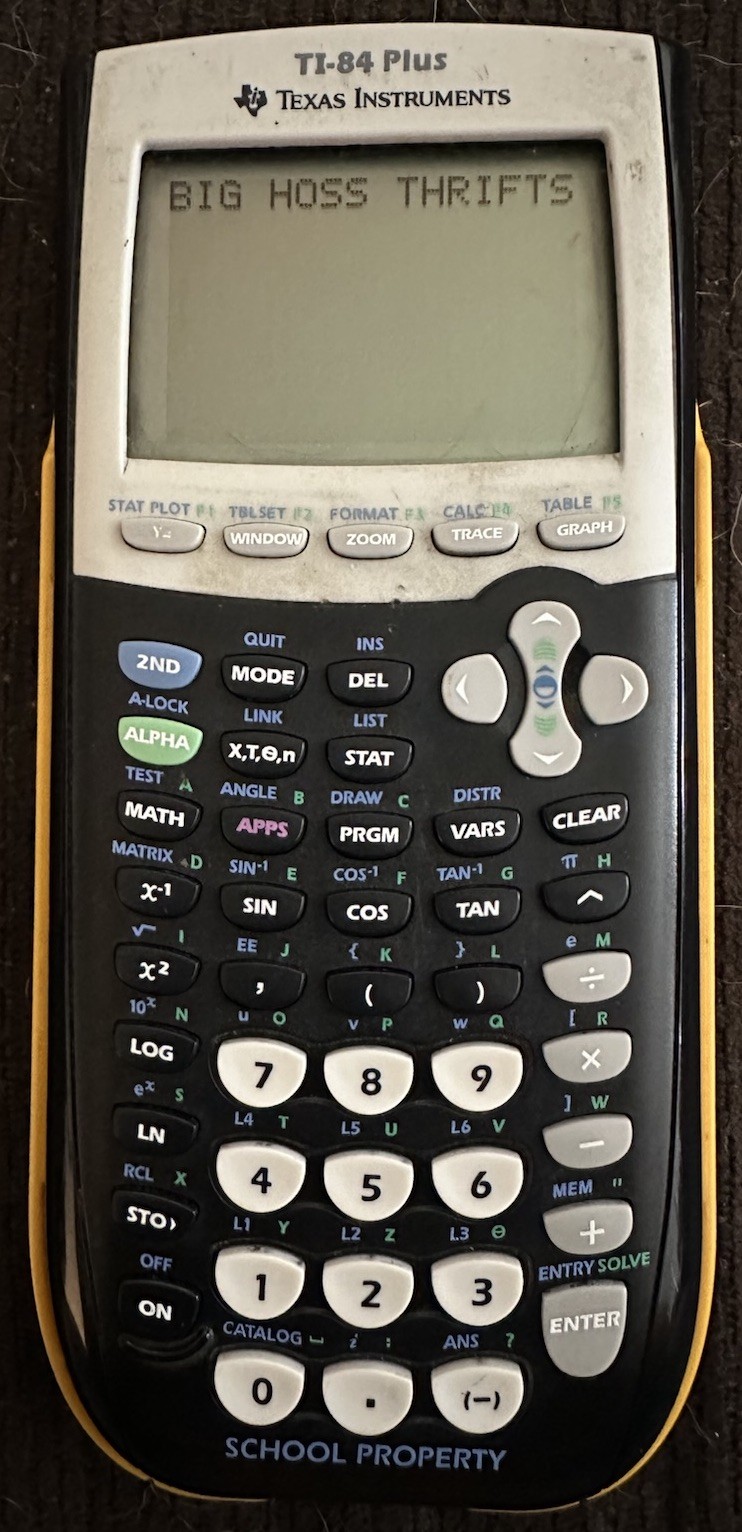Texas Instruments TI-84 Plus Graphing Calculator Yellow School Property Tested