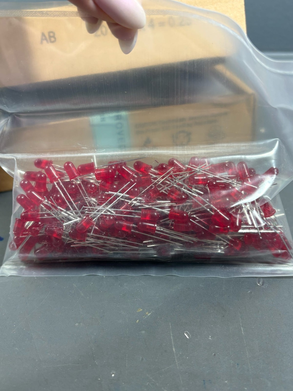 1250pcs Fairchild MV6753 Red LED Through Hole Lamps T-1 3/4 5mm