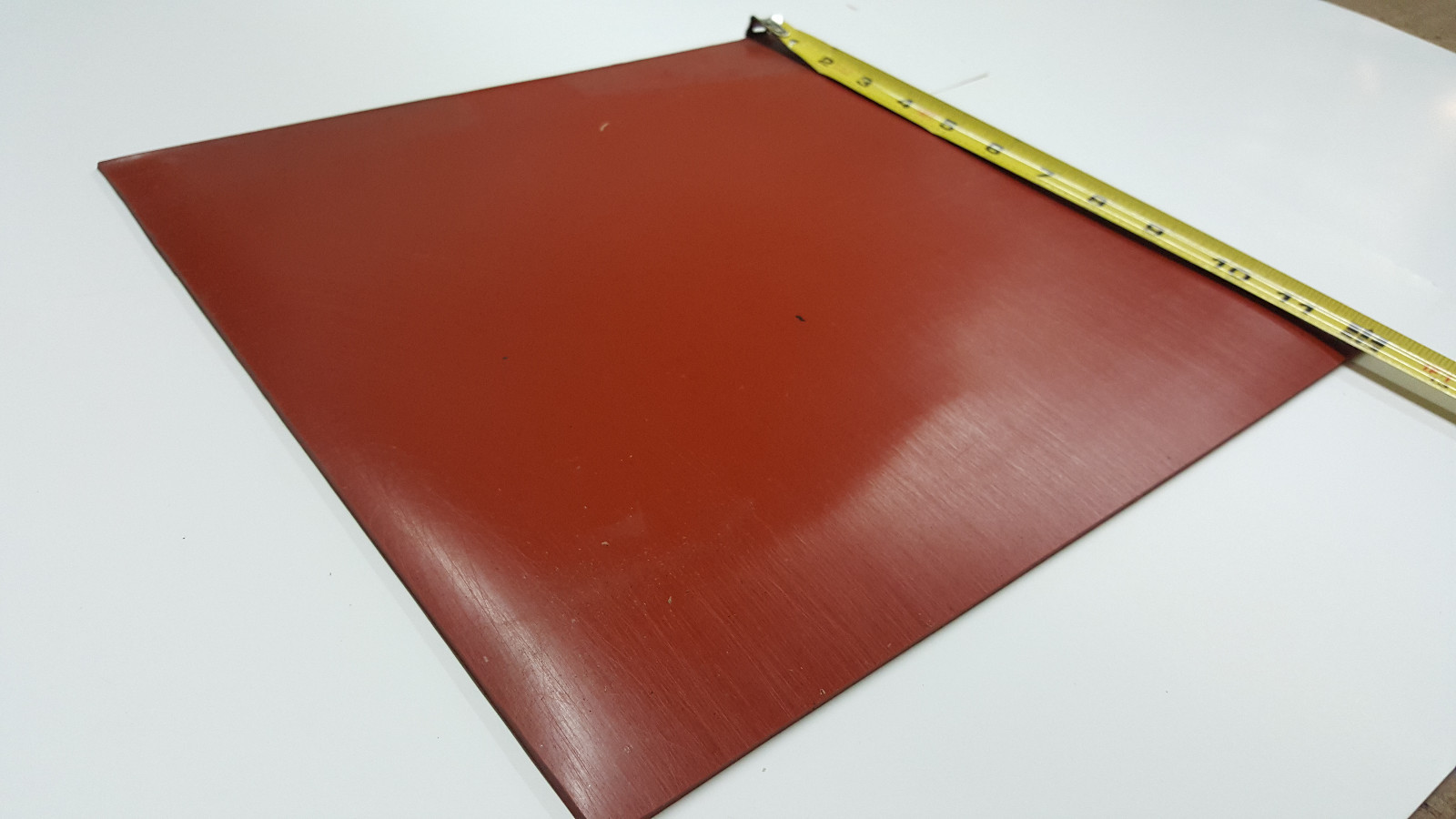 SILICONE RUBBER SHEET 1/8THK X 12″ X 12″ 55 DURO +/-5 FREE SHIPPING