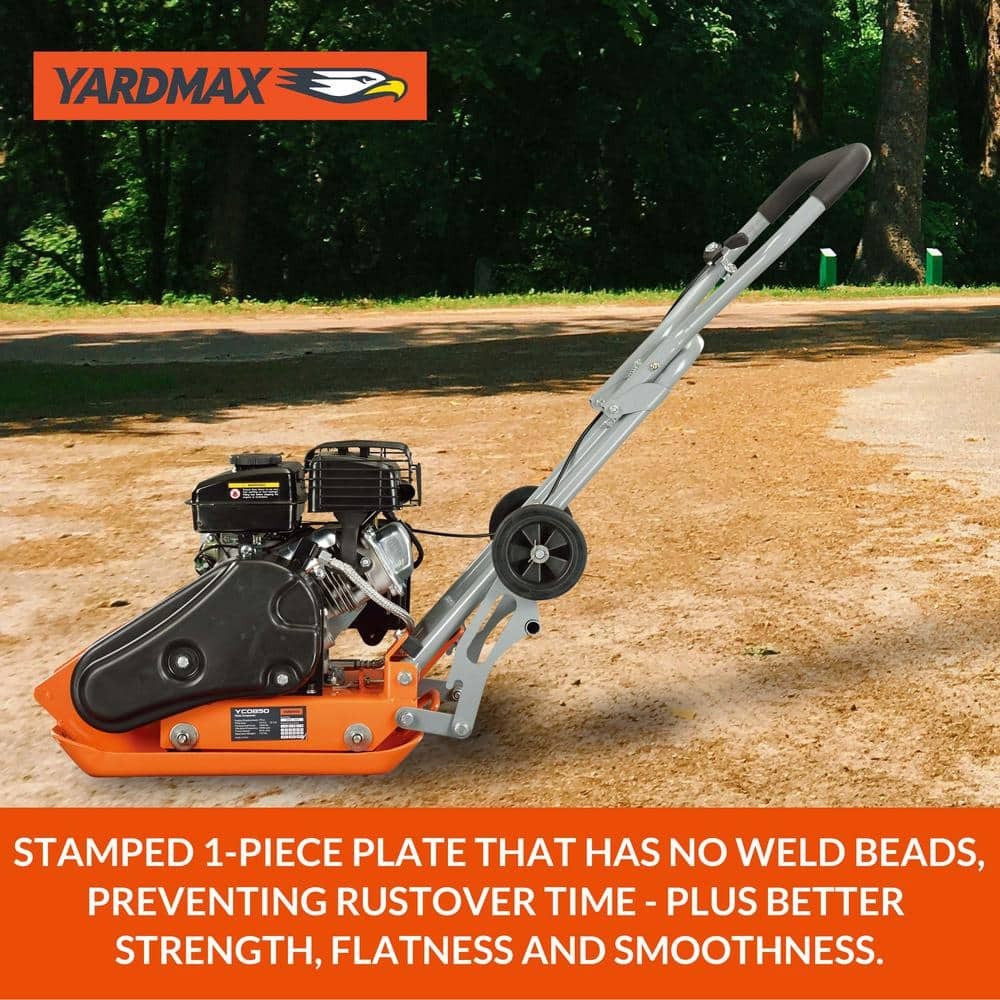 YARDMAX 1850 lb. Compaction Force Plate Compactor