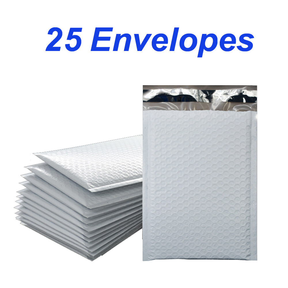 #000 Poly Bubble Padded Mailers Shipping Envelopes Bags 4X8″ (4X7″ Useable)