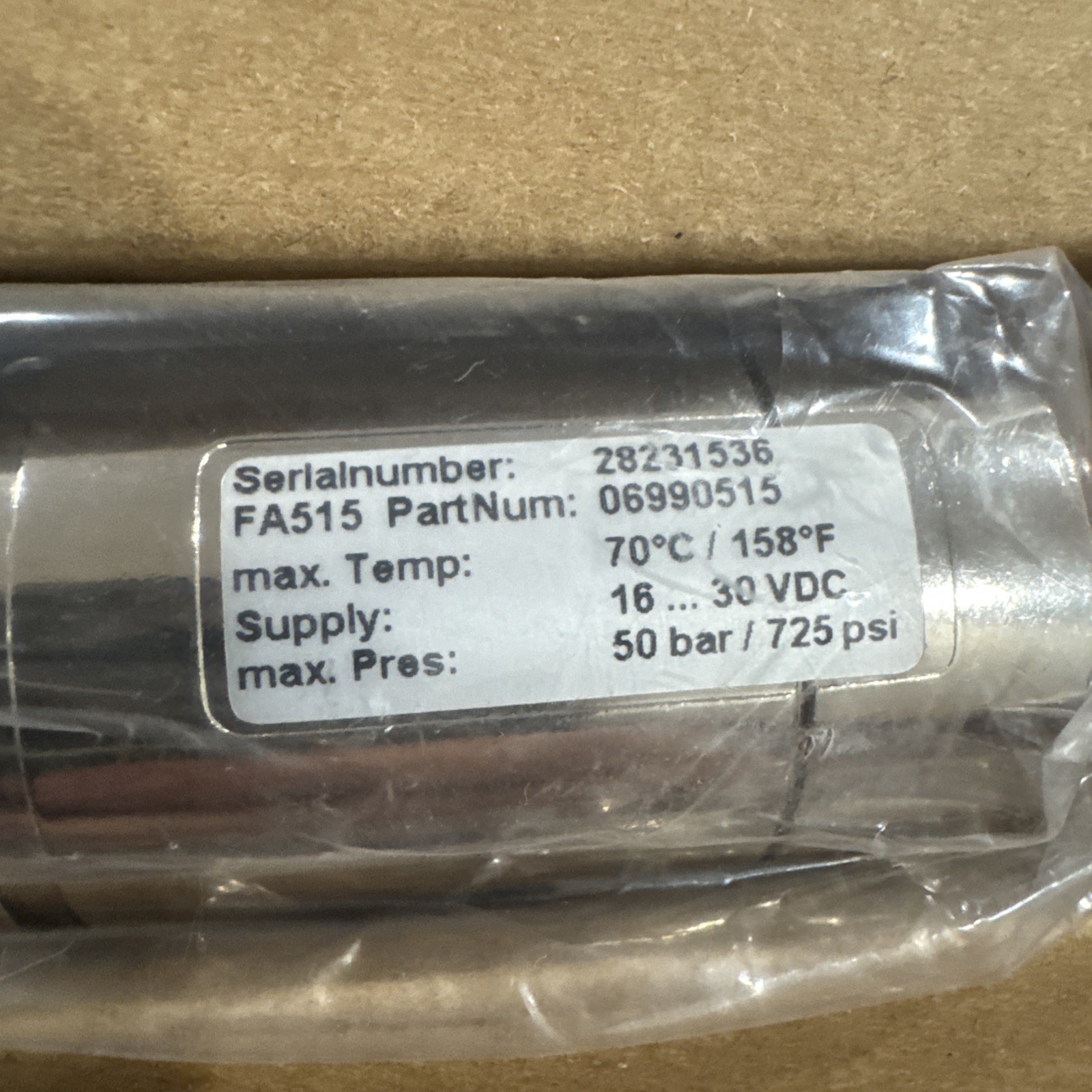 Piovan 0699.015UNF / 0088 Dew Point Meter / Taupunkt Sensor FA 515 – 100… +20Ctd
