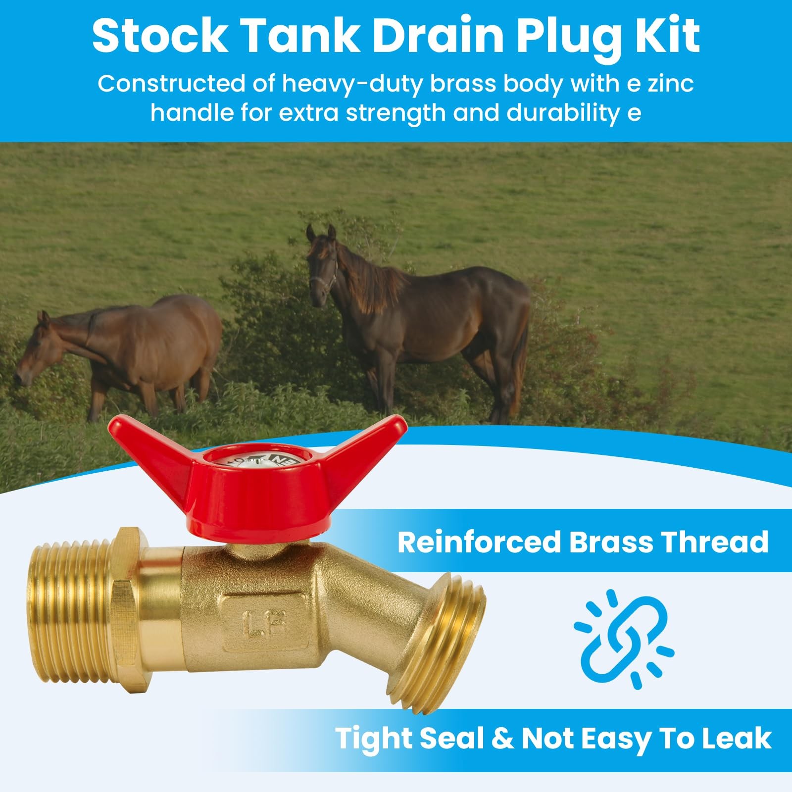 stock tank drain plug kit for rubbermaid（for rubbermaid Commercial50 70 100 1…