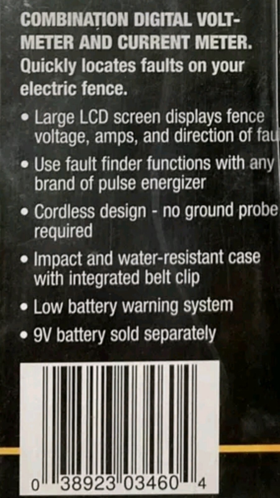 DARE ENFORCER 3460 Fault Finder Combo Digi Volt Meter & Current Meter fence test