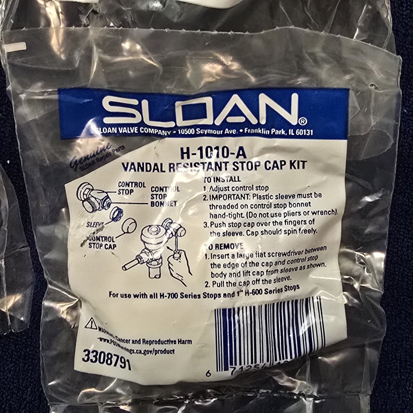 Sloan Royal 111 Chrome Manual Water Closet Flushometer 1.6 GPF (READ)