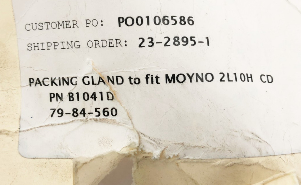 New B1041D Packing Gland for Moyno 2L10H CD – No Box