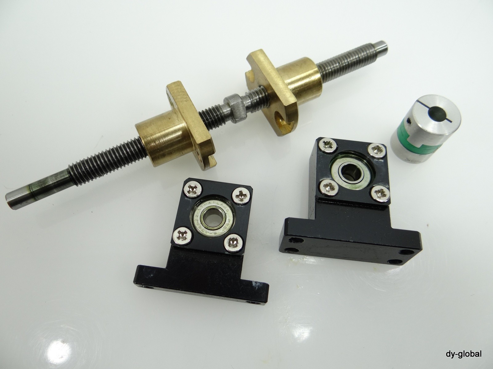 Made ATM08+145mm Used Right/Left Helix TM Screw with support coupling unit