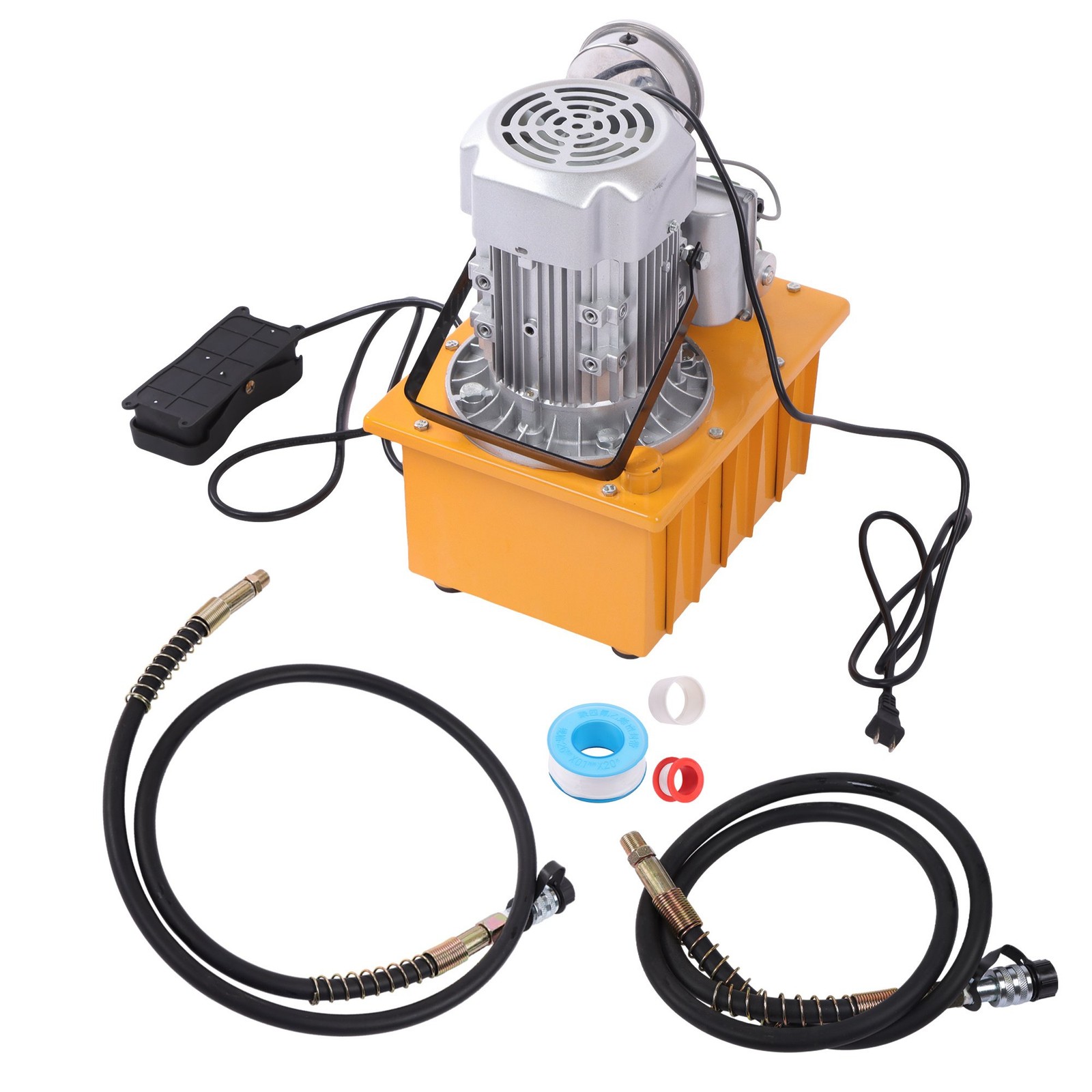 10000PSI Single Acting Electric Hydraulic Pump 8L Solenoid Valve 110V