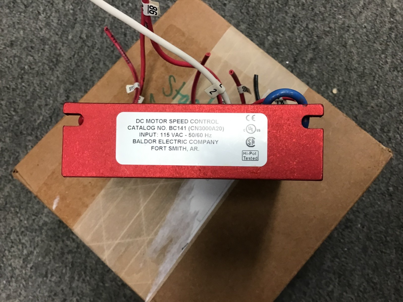 BC141 / PCB BOARD, CN3000A20, DC MOTOR SPEED CONTROL, 115VAC, 50-60HZ / BALDOR
